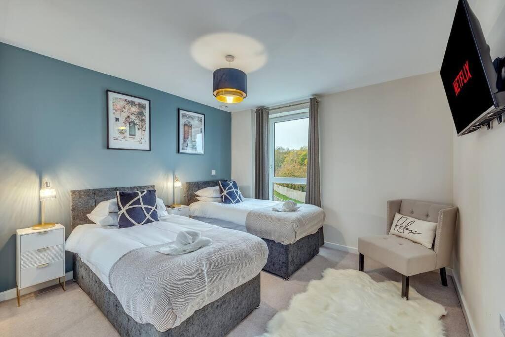 Beautiful Canal Side Apartment - City Centre - Balcony, Secure Parking, Self Check-In, Fast Wifi And Smart Tv With Sky Tv And Netflix By Yoko Property Milton Keynes Exterior foto